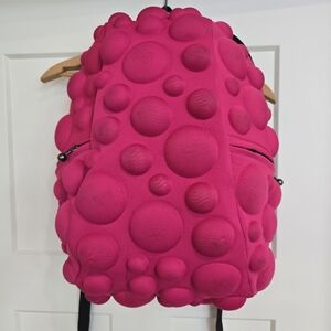 Mad Pax Backpack Pink Bubbles Travel School Luggage Carry-On Bag Fushionable Fun